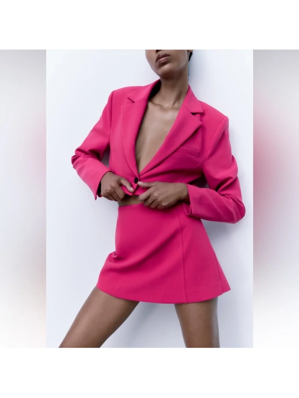 Zara cropped blazer